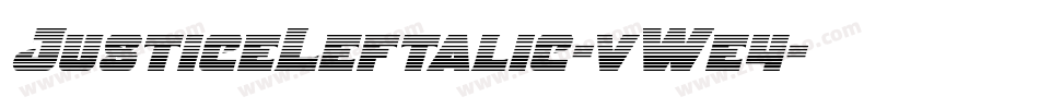 JusticeLeftalic-vWe4字体转换