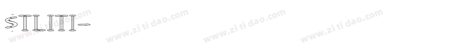 STLITI字体转换