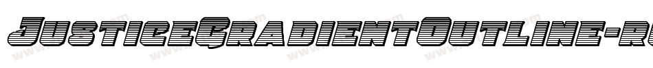 JusticeGradientOutline-roeL字体转换