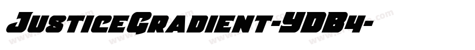 JusticeGradient-YDB4字体转换