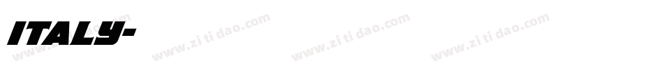 italy字体转换