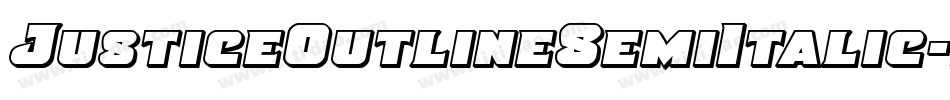 JusticeOutlineSemiItalic-mdJ2字体转换