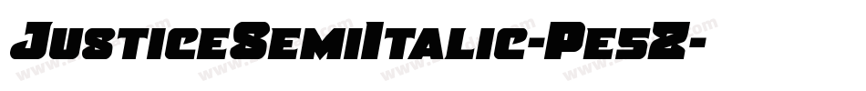 JusticeSemiItalic-Pe5Z字体转换