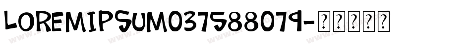 loremipsum037588079字体转换