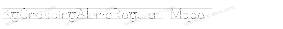 KgCrossingALineRegular-Mqpe字体转换
