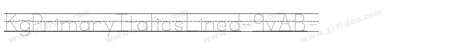 KgPrimaryItalicsLined-9vAB字体转换
