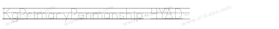KgPrimaryPenmanship-4YAD字体转换