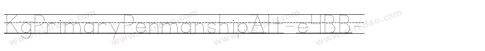 KgPrimaryPenmanshipAlt-e4BB字体转换