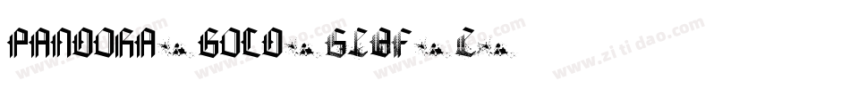 pandora-bold-6187-2字体转换