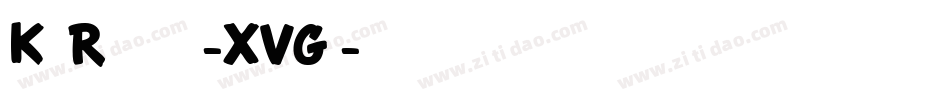 KtfRoadbrush-XVGg字体转换