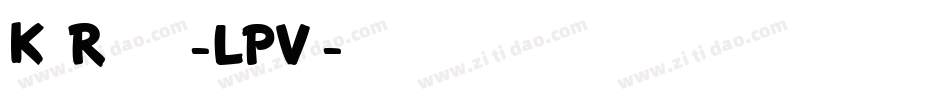 KtfRoadstar-LPVn字体转换
