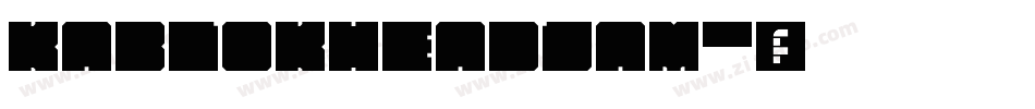 KABlokHeadJam字体转换