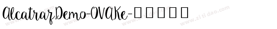 AlcatrazDemo-OVAKe字体转换