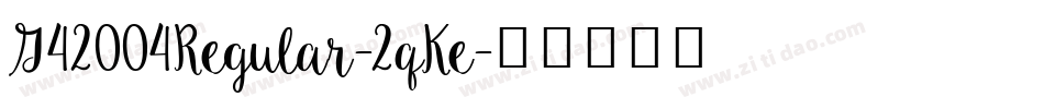 G42004Regular-2qKe字体转换