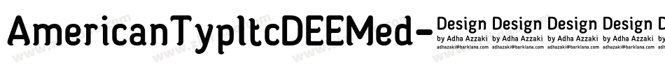 AmericanTypItcDEEMed字体转换