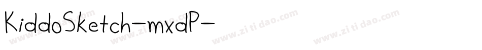 KiddoSketch-mxdP字体转换