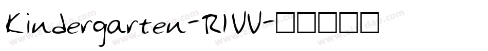 Kindergarten-R1VV字体转换