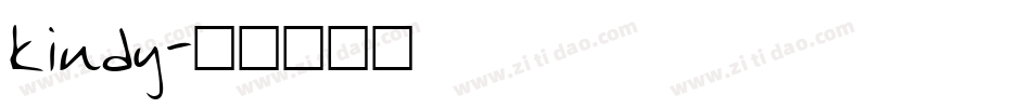 kindy字体转换