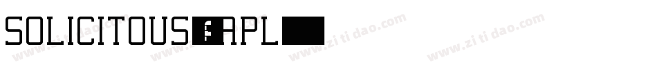 Solicitous-1GaPL字体转换