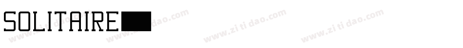 Solitaire字体转换