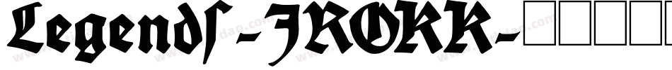 Legends-JROKK字体转换