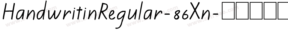 HandwritinRegular-86Xn字体转换