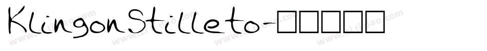 KlingonStilleto字体转换