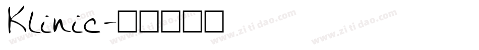 Klinic字体转换
