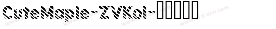 CuteMaple-ZVKol字体转换