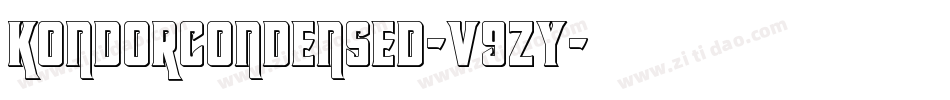 KondorCondensed-v9zy字体转换