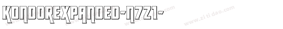 KondorExpanded-n7z1字体转换