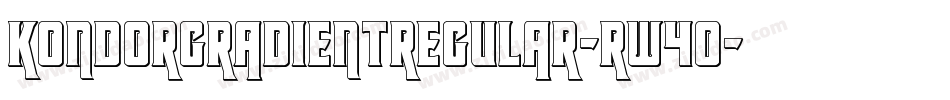 KondorGradientRegular-RW4o字体转换