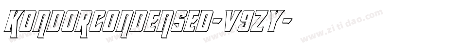 KondorCondensed-v9zy字体转换