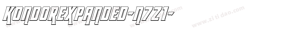 KondorExpanded-n7z1字体转换
