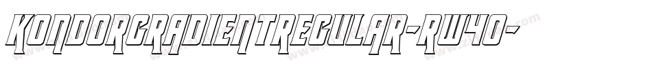 KondorGradientRegular-RW4o字体转换