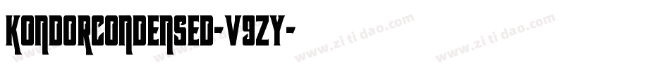 KondorCondensed-v9zy字体转换