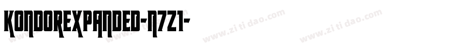 KondorExpanded-n7z1字体转换