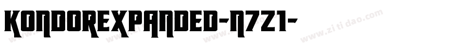 KondorExpanded-n7z1字体转换