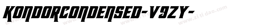 KondorCondensed-v9zy字体转换
