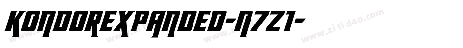 KondorExpanded-n7z1字体转换