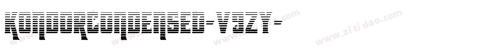 KondorCondensed-v9zy字体转换