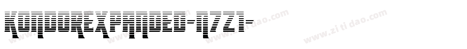 KondorExpanded-n7z1字体转换