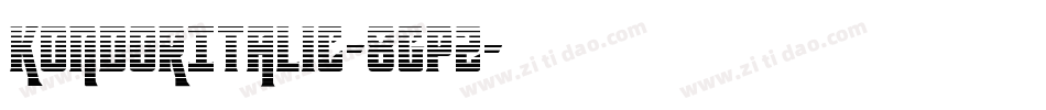 KondorItalic-8Gp2字体转换