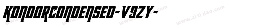 KondorCondensed-v9zy字体转换