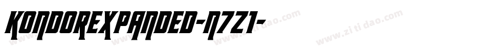 KondorExpanded-n7z1字体转换