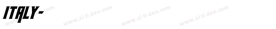 italy字体转换