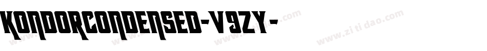KondorCondensed-v9zy字体转换