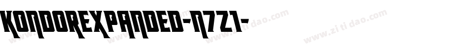KondorExpanded-n7z1字体转换