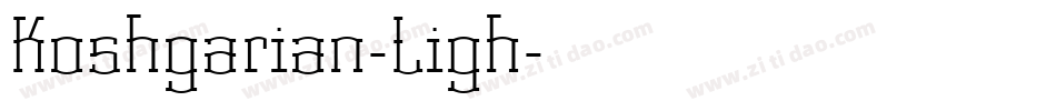 Koshgarian-Ligh字体转换