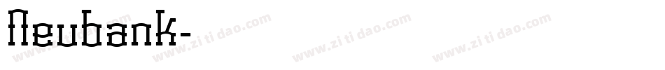 Neubank字体转换